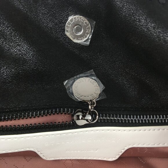 Stella McCartney x Ed Curtis Shared 3 Mini Falabella Embroidered Logo Faux Black - Picture 12 of 12